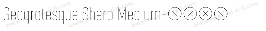 Geogrotesque Sharp Medium字体转换